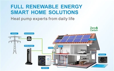 Solução Integrada de Energia Doméstica de Armazenamento de Luz + Bomba de Cal...