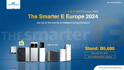 A bomba de calor Powerworld participará no The Smarter E Europe
