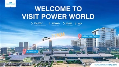 Convite para visita à nova fábrica da Power World e convite para a 136ª Feira...